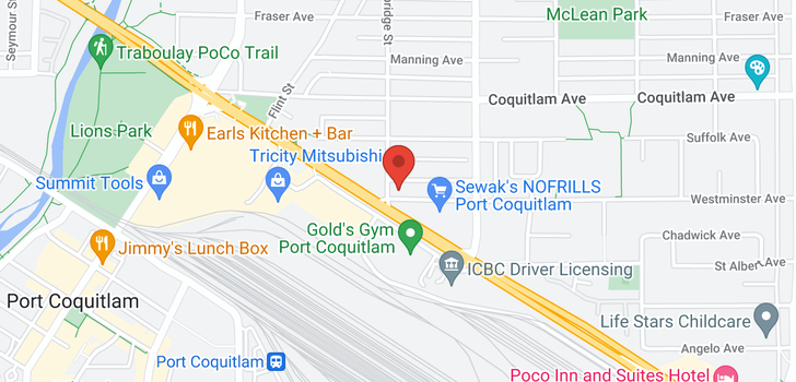 map of 401 1990 WESTMINSTER AVENUE